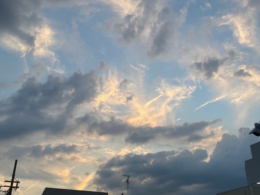 今日の夕空