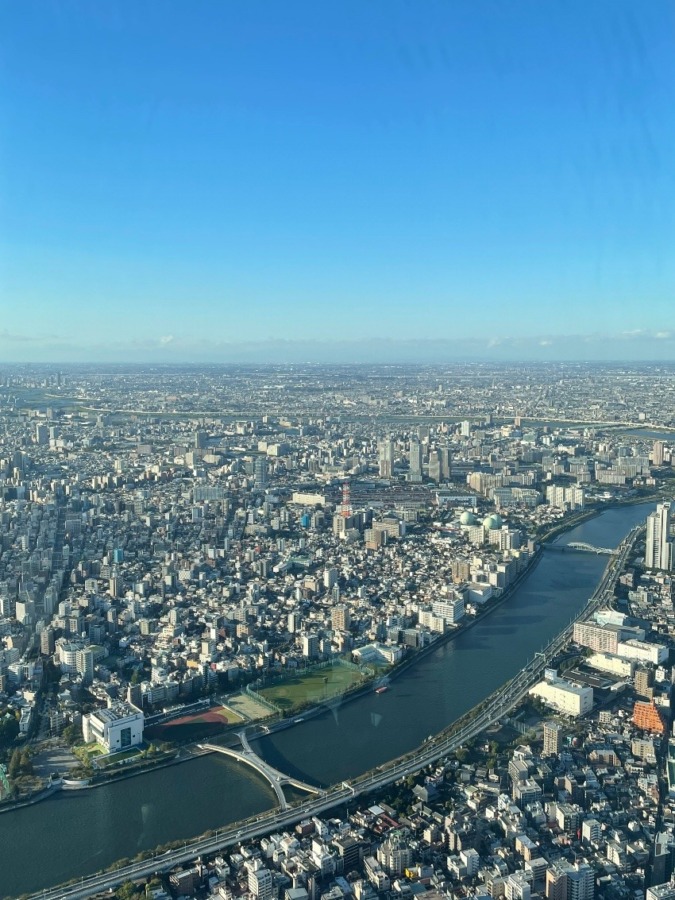東京スカイツリー屋上の景色